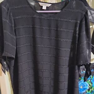 Counterparts Black Textured Top